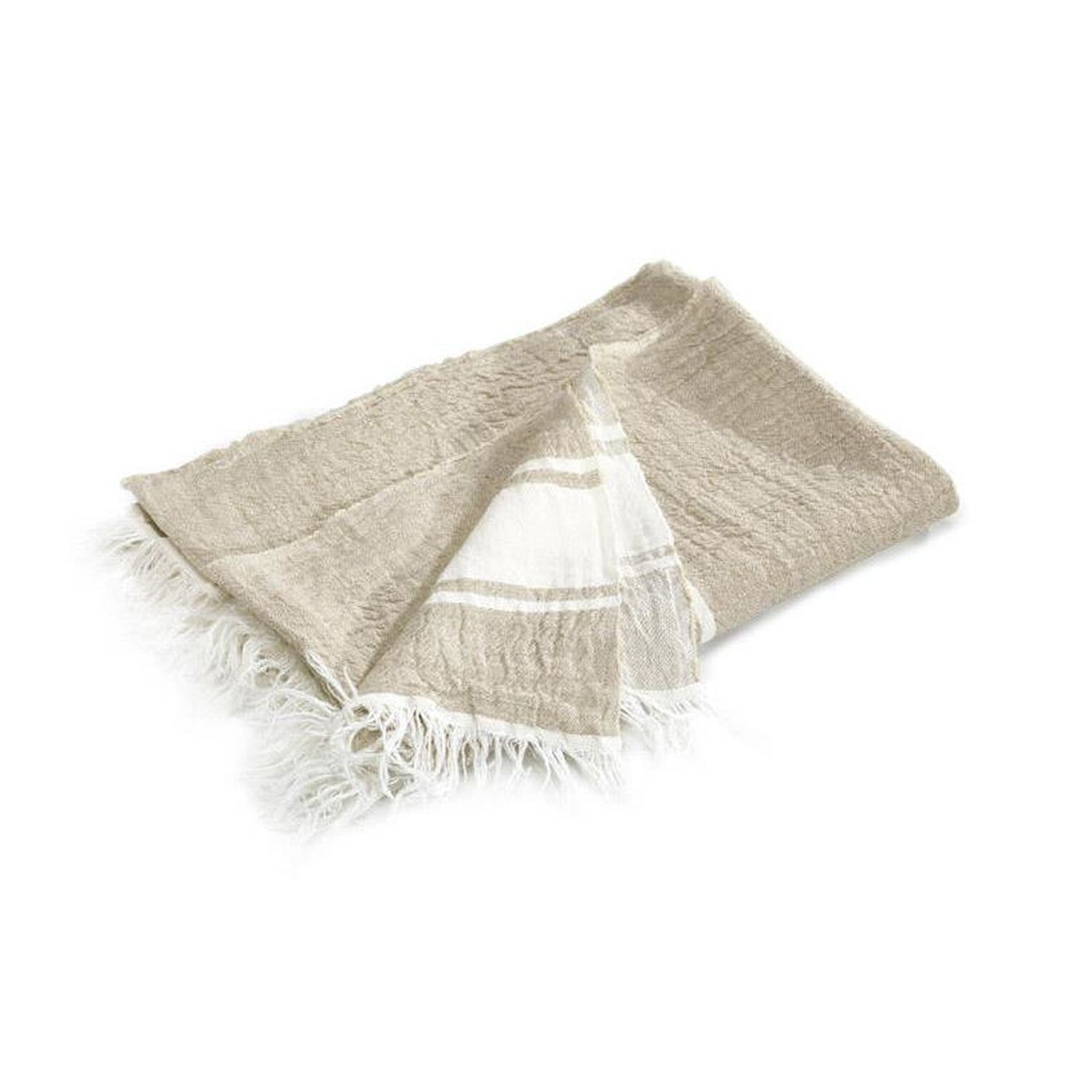 Belgian Towel Flax Stripe 110x180 cm, Libeco