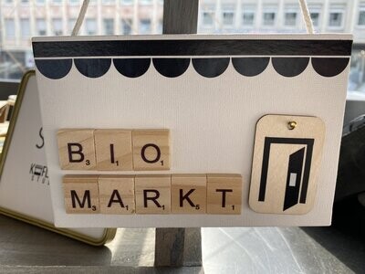 Bio-Markt Schild