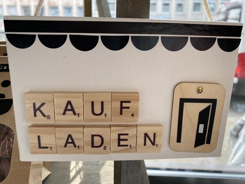 Kaufladen Schild