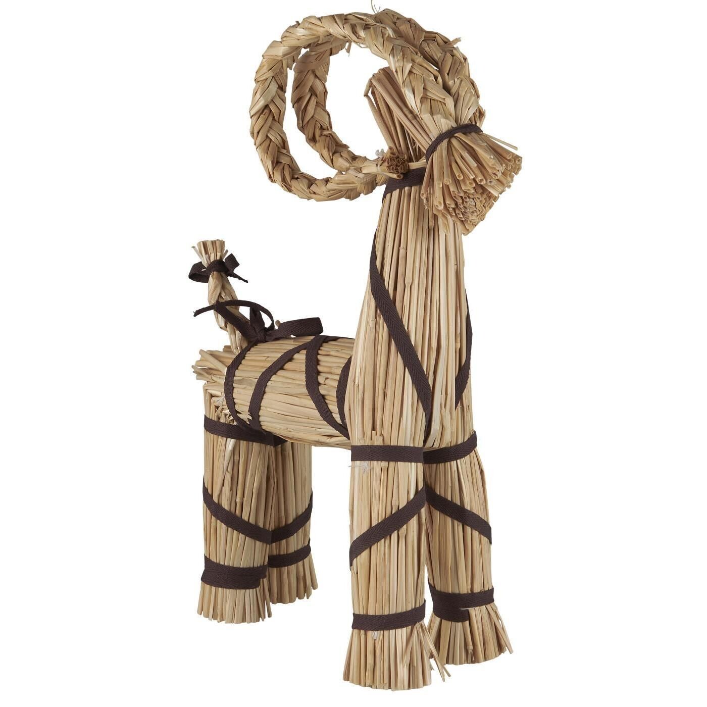 Weihnachtsziege mit braunem Band 43 cm, IB laursen Weihnachtsziege mit braunem Band 43 cm, IB laursen