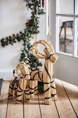 Weihnachtsziege mit braunem Band 43 cm, IB laursen Weihnachtsziege mit braunem Band 43 cm, IB laursen