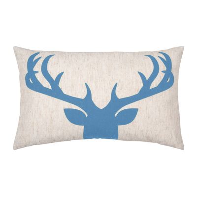 Kissenbezug Deer blue in 30x50 cm, padhome Kissenbezug Deer blue in 30x50 cm, padhome