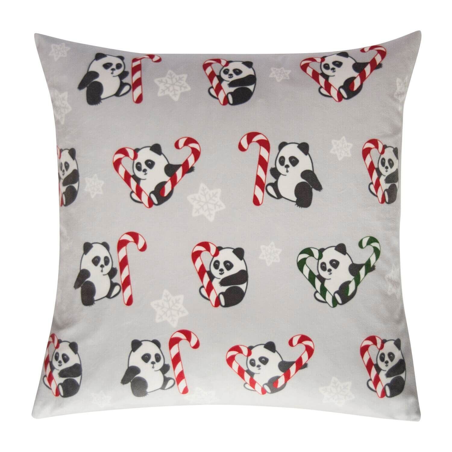 Kissen Panda light grey, 45x45 cm, pad home