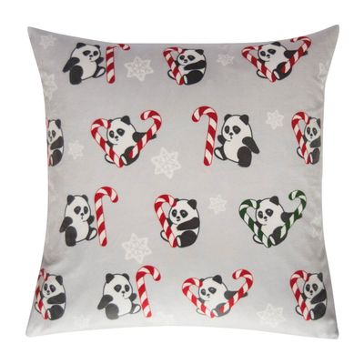 Kissen Panda light grey, 45x45 cm, pad home Kissen Panda light grey, 45x45 cm, pad home