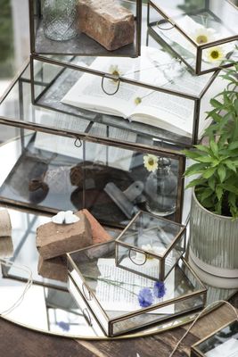 Schachtel aus Glas mit Deckel, IB Laursen Schachtel aus Glas mit Deckel, IB Laursen