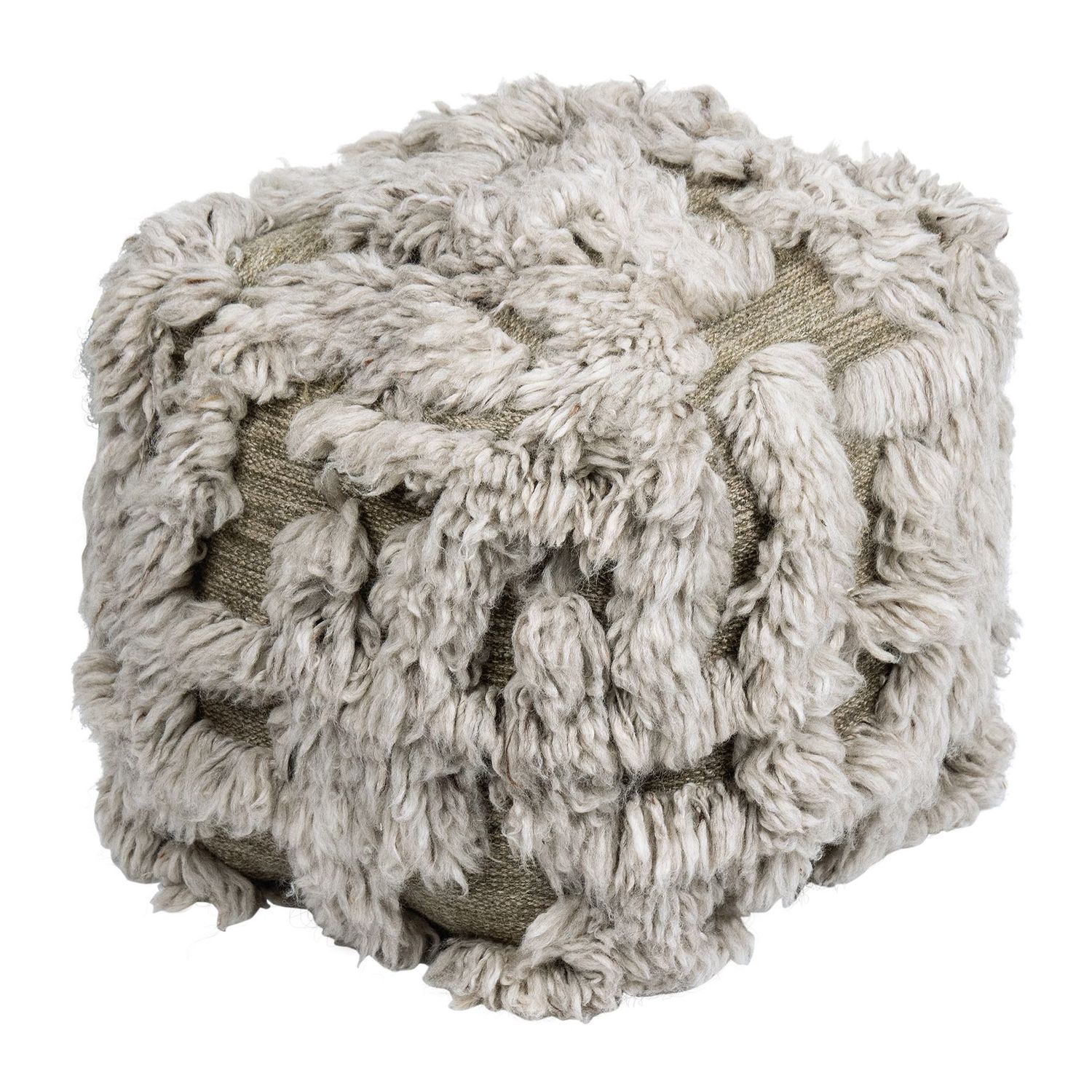 Pouf Boheme fur green, pad home