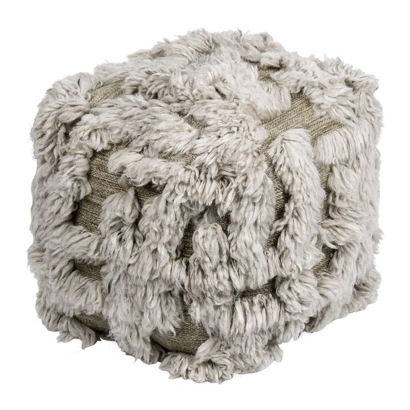 Pouf Boheme fur green, pad home Pouf Boheme fur green, pad home