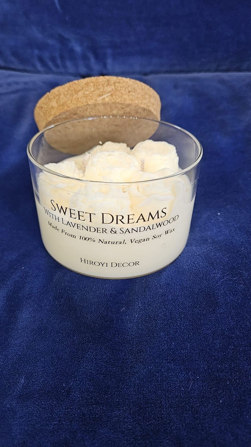 Kerze Blumengarten, Sweet Dreams, Hiroyi Decor