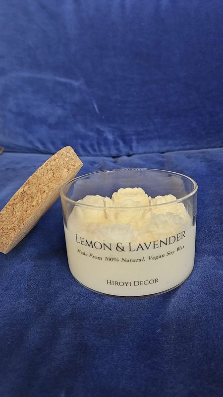 Kerze Blumengarten, Lemon & Lavender, Hiroyi Decor Kerze Blumengarten, Lemon & Lavender, Hiroyi Decor