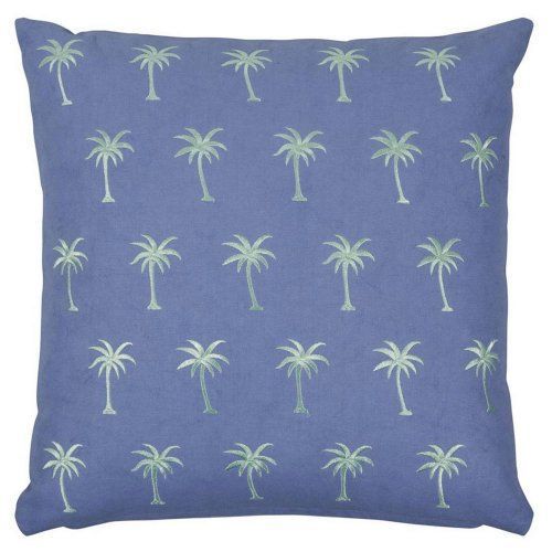 Kissenhülle Palm dusty blue, 45 x 45 cm, pad home