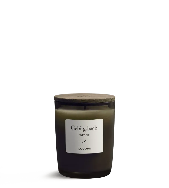 Duftkerze Gebirgsbach – Frische Natur für Ihr Zuhause - Looops Duftkerze Gebirgsbach – Frische Natur für Ihr Zuhause - Looops