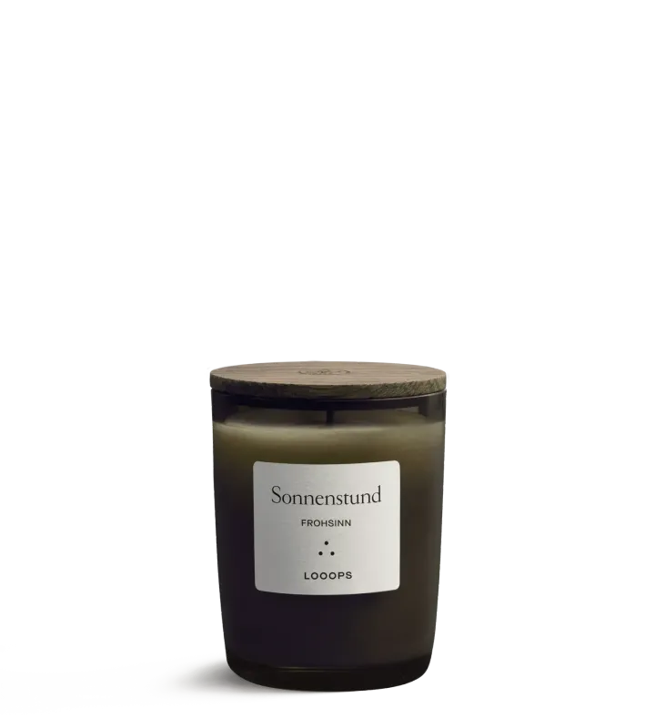 Duftkerze Sonnenstund – Sonnenverwöhnte Wärme für Ihr Zuhause - Looops Duftkerze Sonnenstund – Sonnenverwöhnte Wärme für Ihr Zuhause - Looops