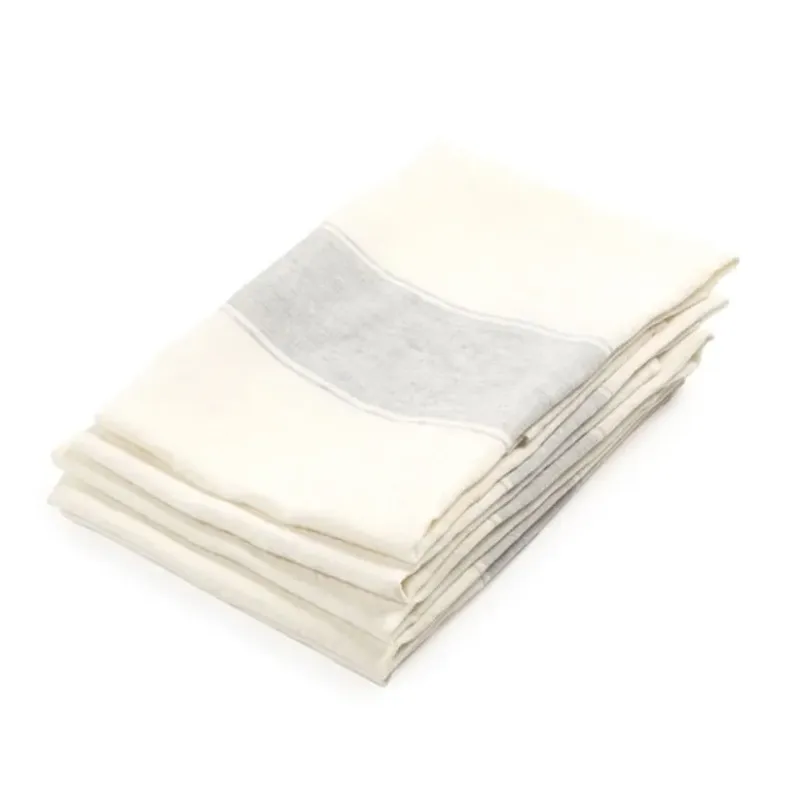 Geschirrtuch AJACCIO grey – stilvoll, hochwertig und vielseitig - Libeco