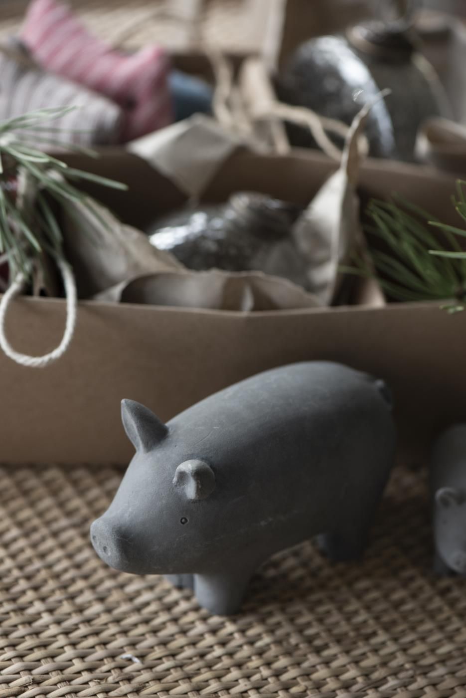 Schwein Polyresin von IB Laursen, groß Schwein Polyresin von IB Laursen, groß