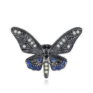 ‎KP NAIL JEWELLERY, « TRIPLE AAA ZIRCON SELECTION », PLACAGE NOIR, Ø 18 MM X 21 MM, NOIR‎