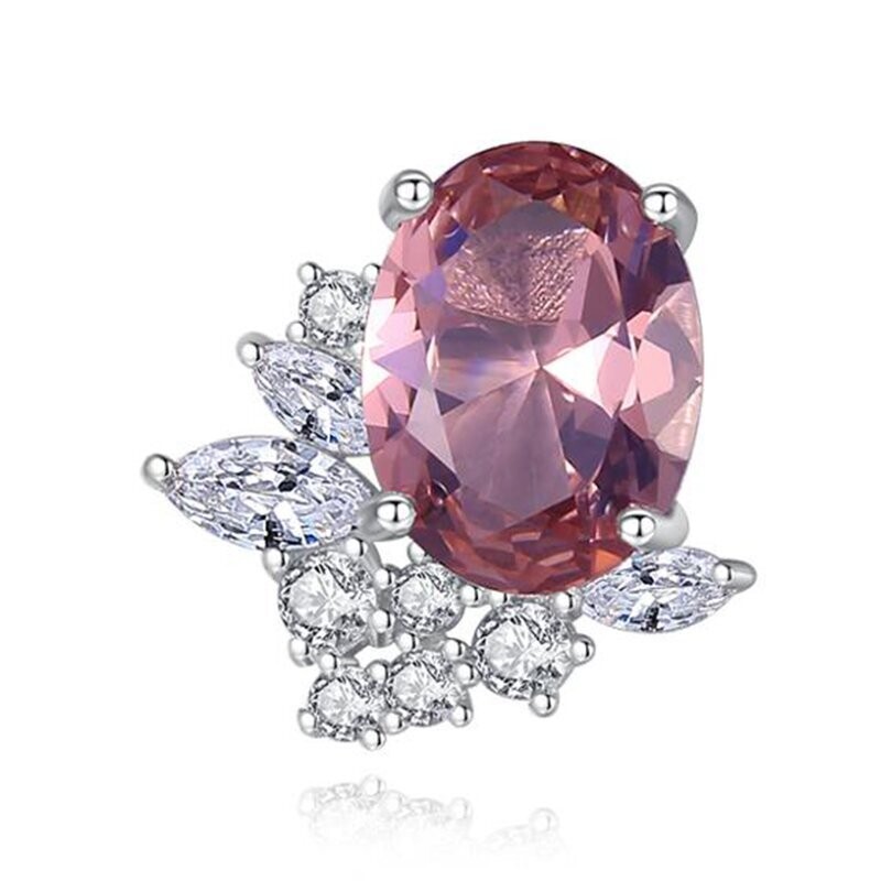 KP NAIL JEWELLERY, « MORGAN GEMSTONE SELECTION », ARGENT 925, Ø 11 MM X 11 MM ROSE 002