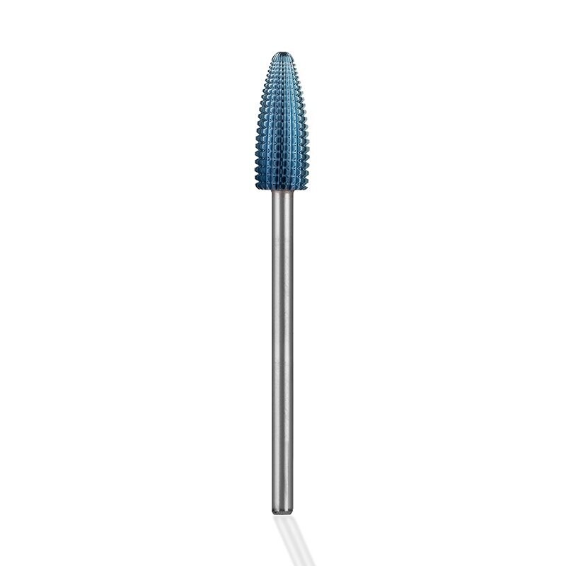 KP ACRYLIC & GEL. SWISS HIGH PRECISION PEAR SHAPE BIT, SPECTRAL COATING, RIGHT LEFT USE, MEDIUM