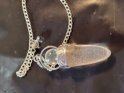Quartz Crystal Cone Shaped 2 Piece Pendulum Quartz Crystal Cone Shaped 2 Piece Pendulum