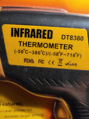 Infrared Thermometer with Laser for Accurate Results