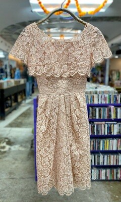 50s Emma Domb Lace Dress w/ Matching Capelet 50s Emma Domb Lace Dress w/ Matching Capelet