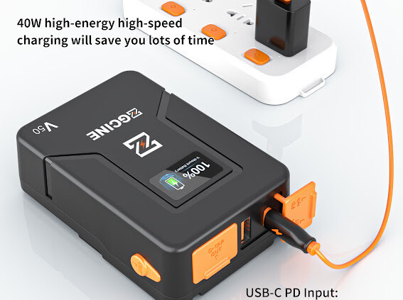 ZGCINE 50Wh Vmount Pocket Size Battery