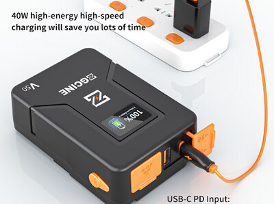 ZGCINE 50Wh Vmount Pocket Size Battery