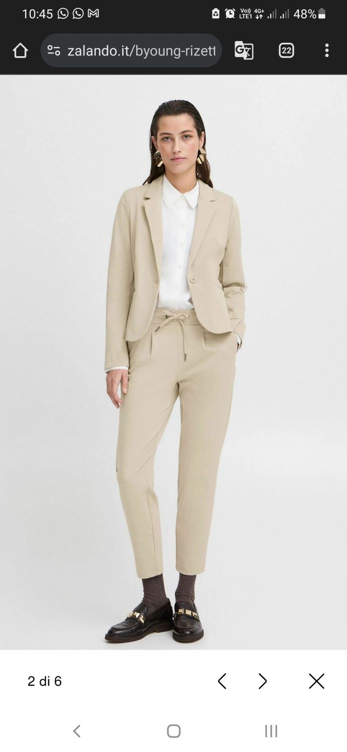 Pantalone sigaretta B Young