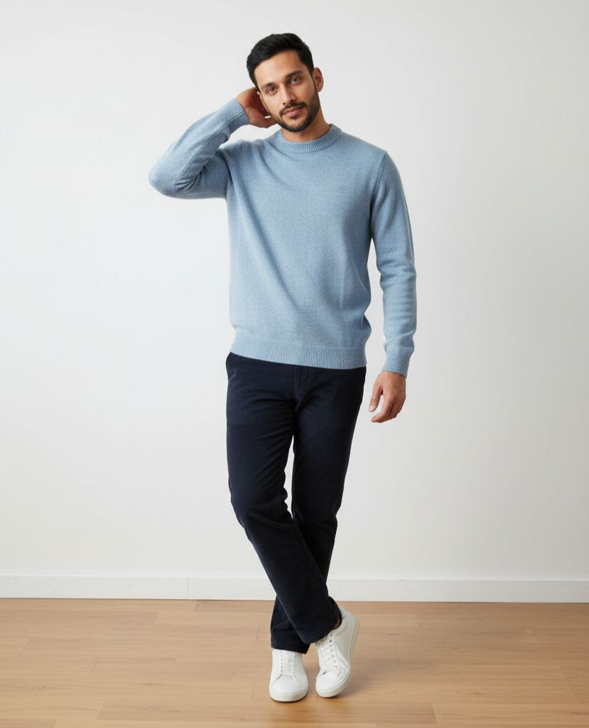 Girocollo con lana Blend