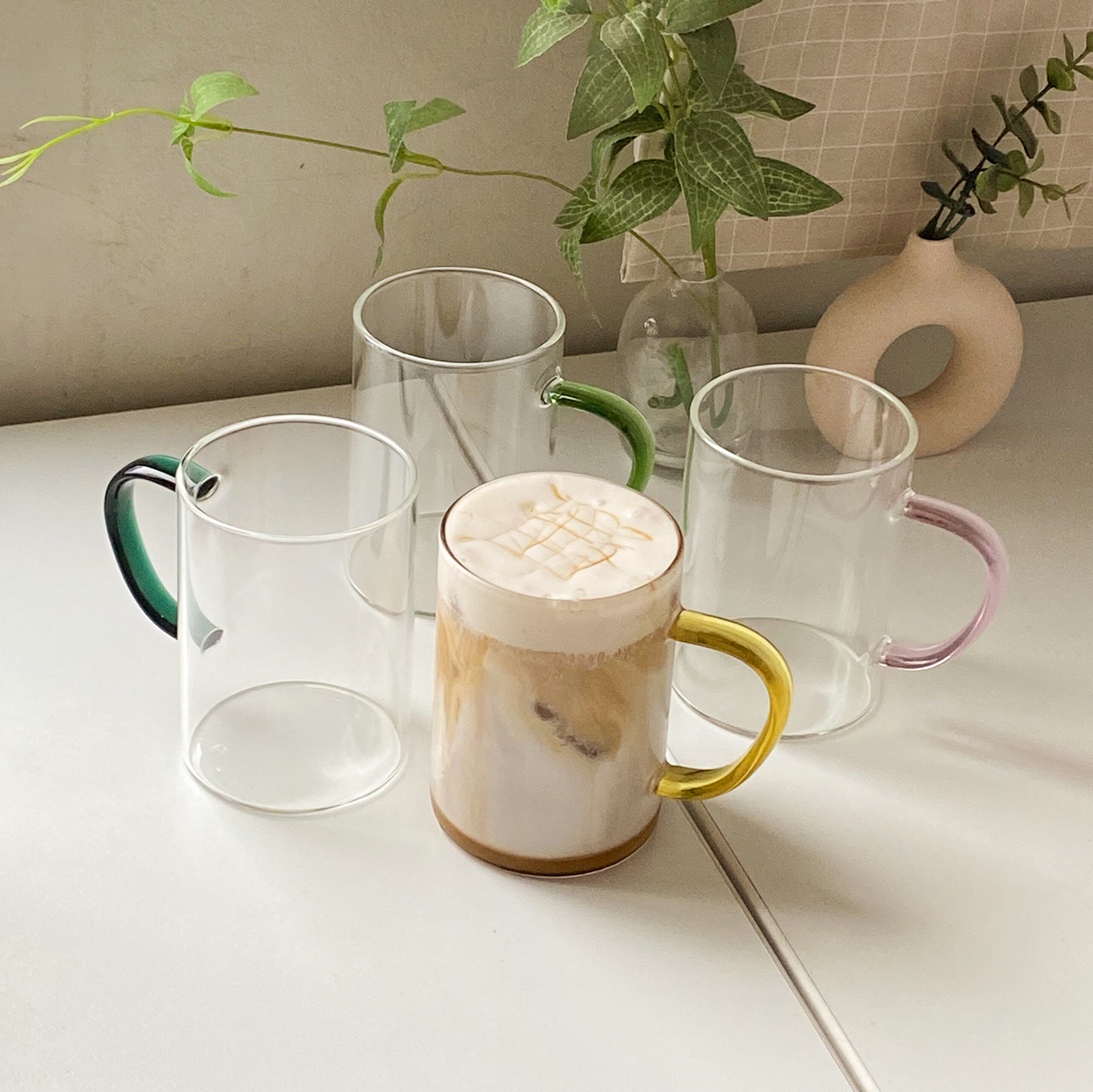 Taza de café de vidrio aislada de doble pared de 355 ml - Ordena tu Café