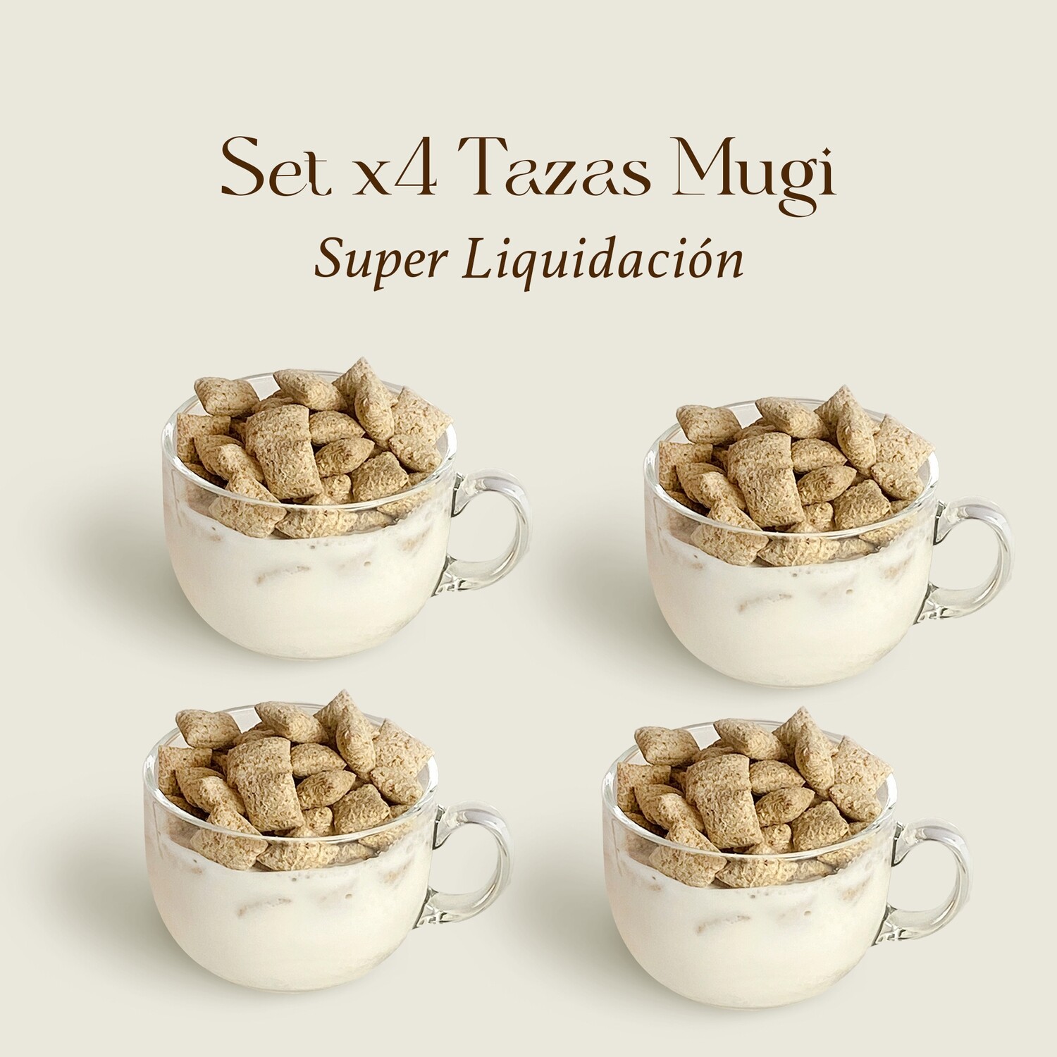 Liq. Set x 4 tazas MUGI