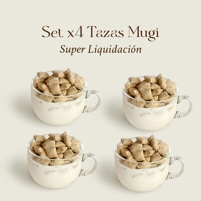Liq. Set x 4 tazas MUGI