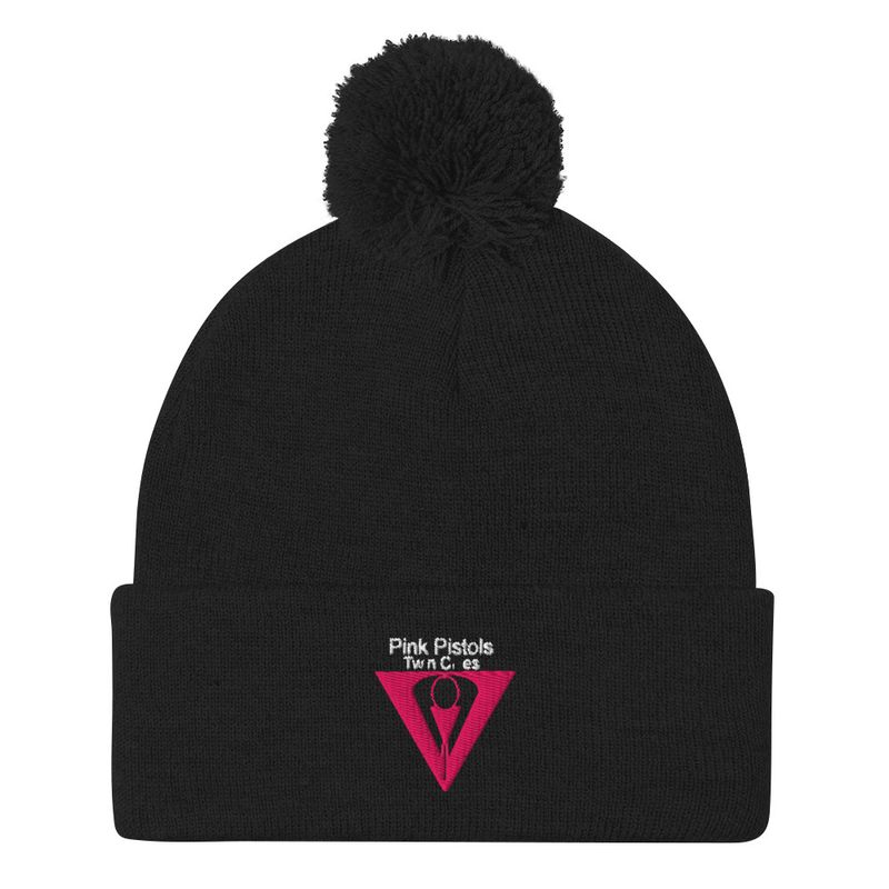 Pink Pistols Twin Cities Pom-Pom Beanie