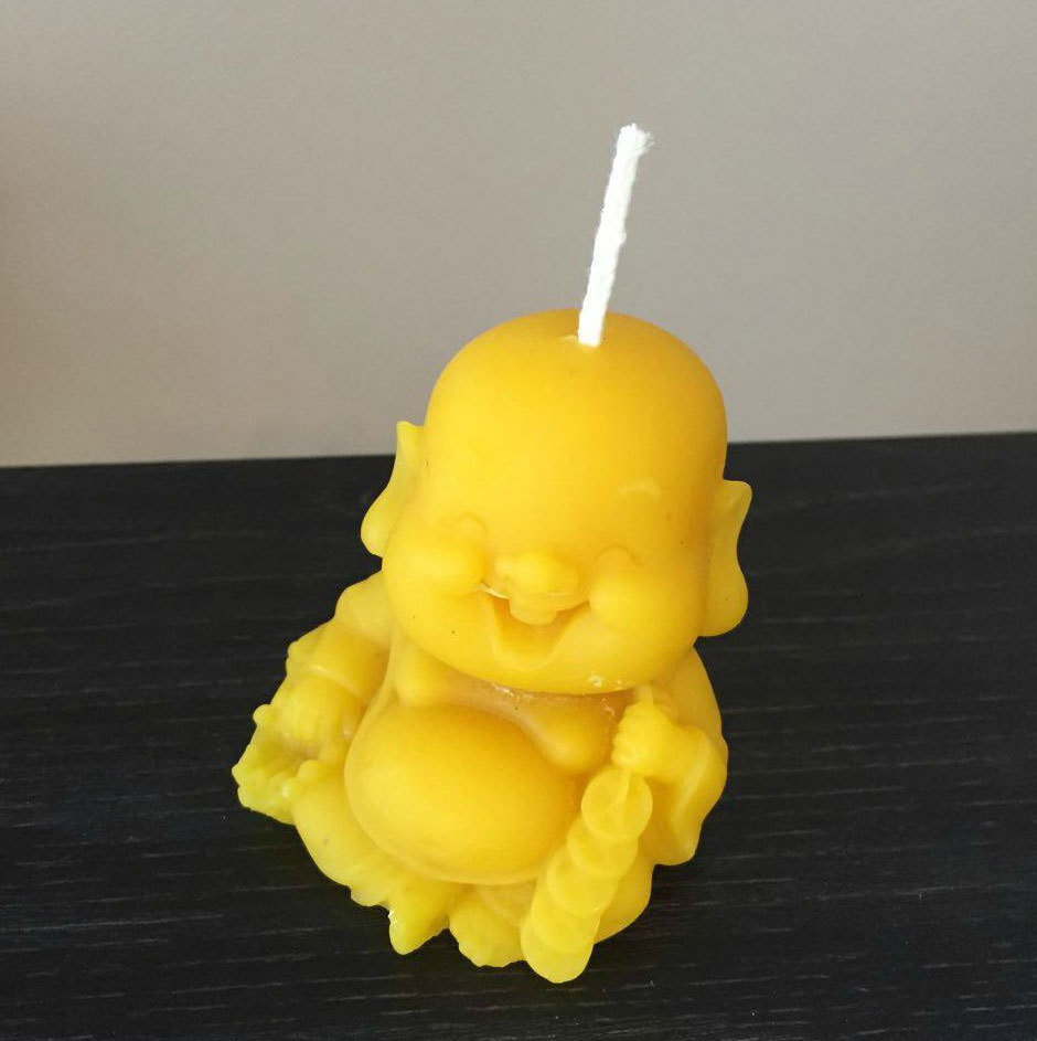 Laughing Buddha Candle