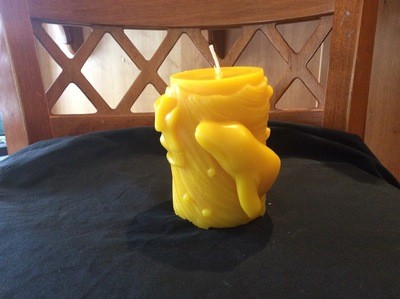 Dolphins Beeswax Candle