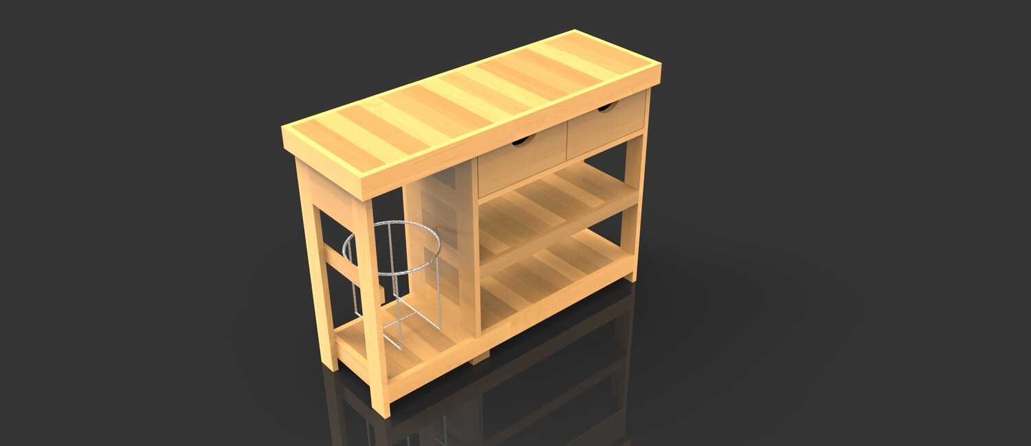 MUEBLE CON PORTA GARRAFON