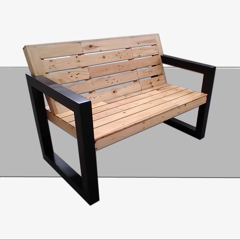 LOVE SEAT DISEÑO RUSTICO