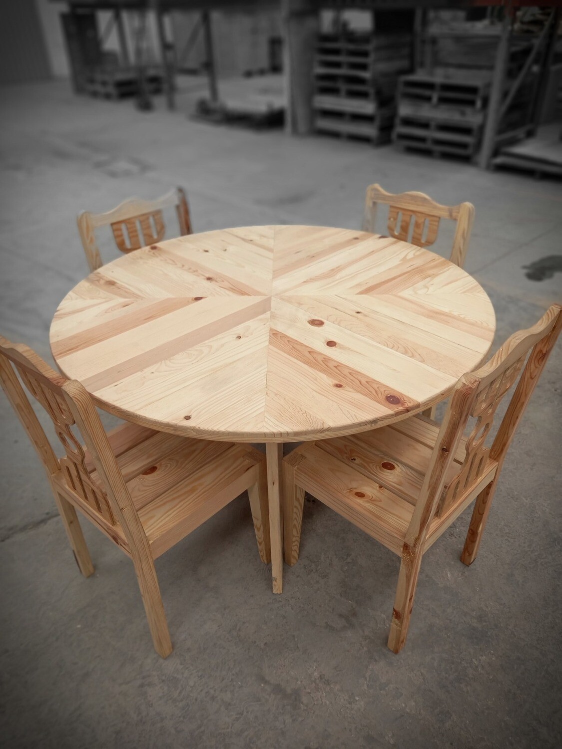 COMEDOR REDONDO 4 SILLAS