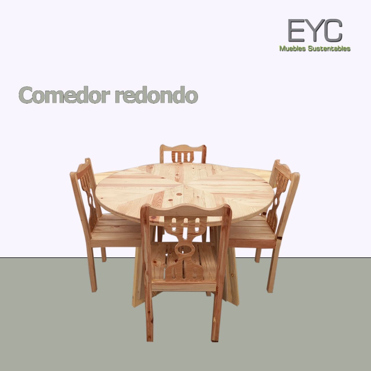 COMEDOR REDONDO 4 SILLAS