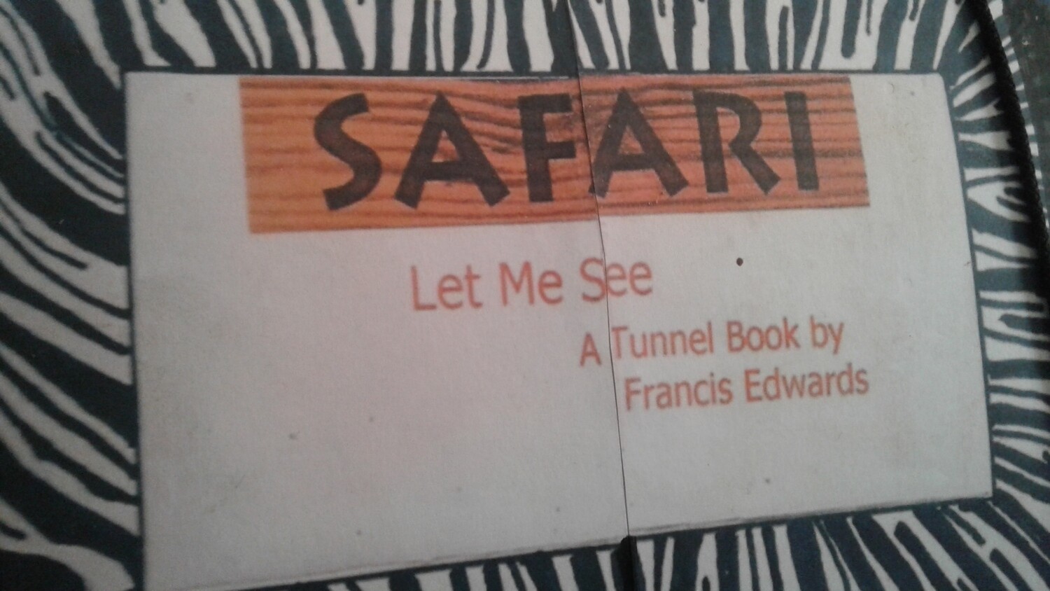 Safari Tunnel Book