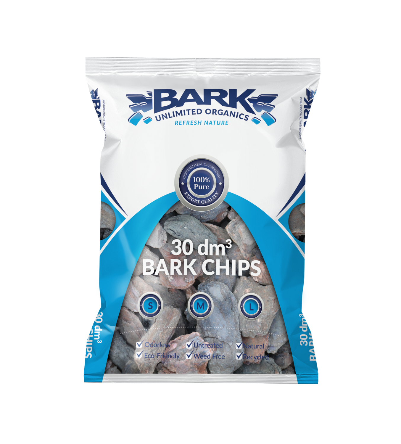 Bark Chips (Mulch) bagged 60DM