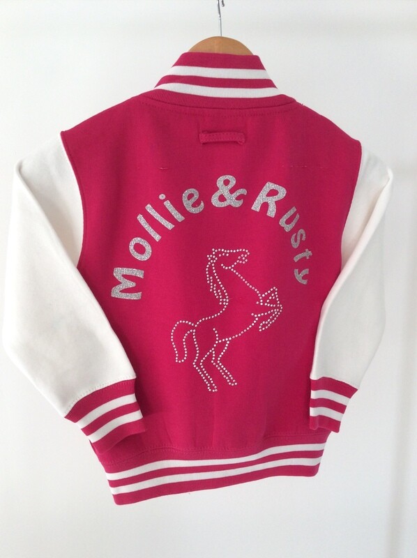 Personalised Rearing Horse Varsity Jacket