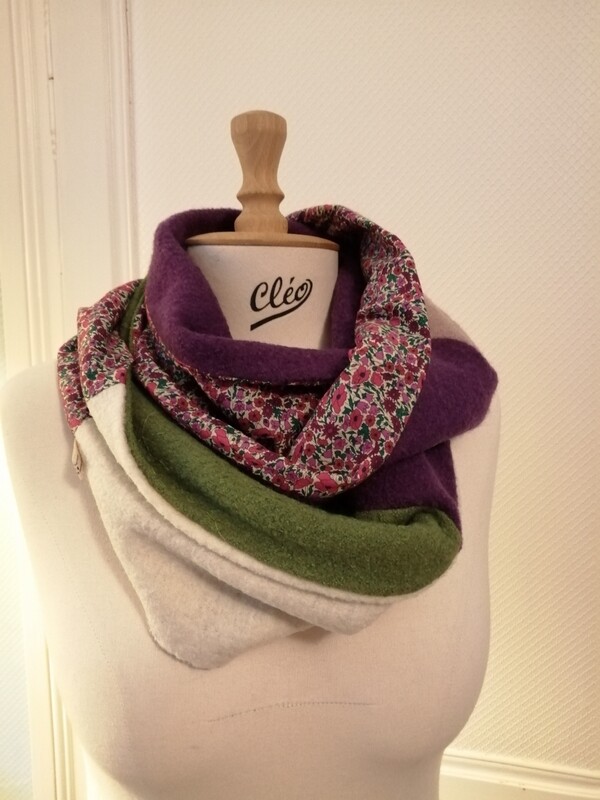 Snood double tour laine bouillie Snood double tour laine bouillie
