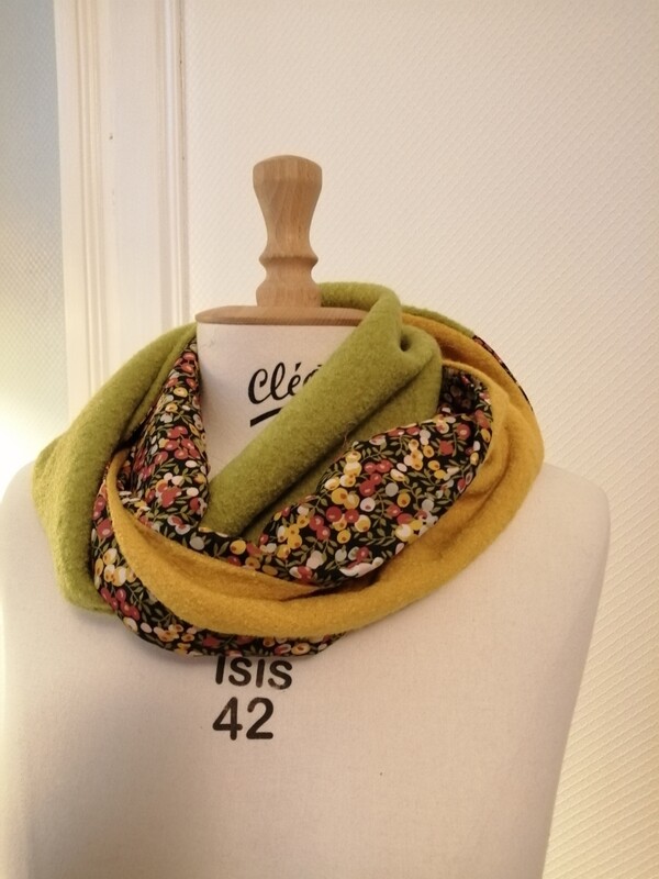 Snood double tour laine bouillie Snood double tour laine bouillie