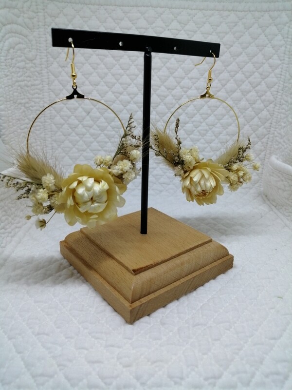 Boucle d' oreille "Fleurs des champs"