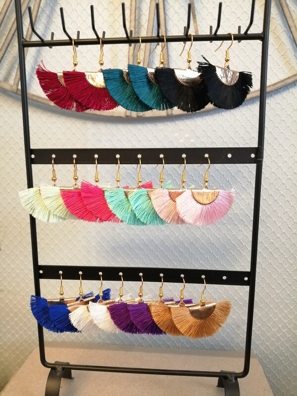 Boucles d'oreilles éventail