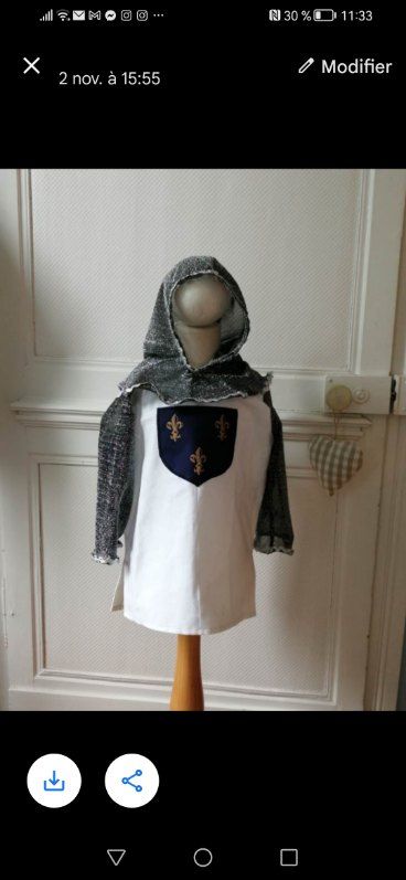 Tunique chevalier  Camille
