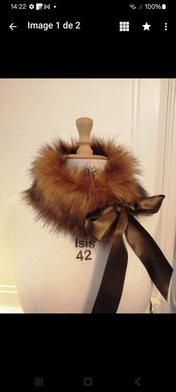 Tour de coup fourrure mariage