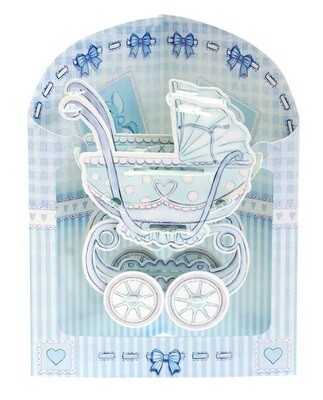 3D card New born boy