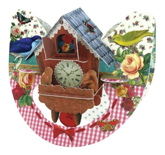 3D Card Clock