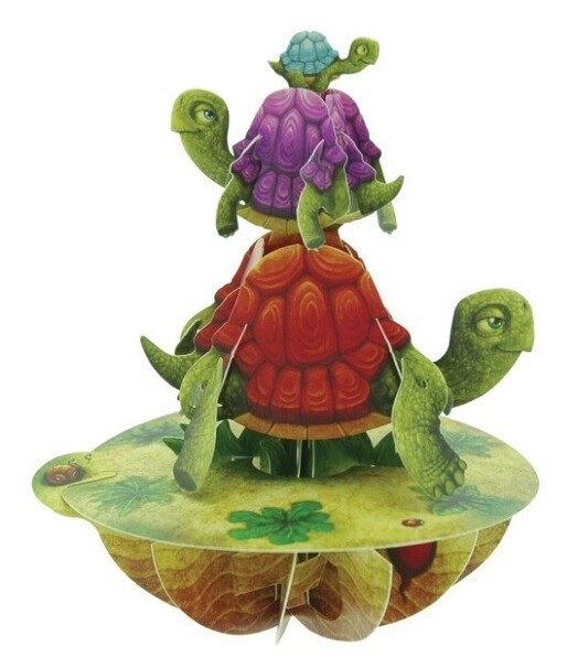 3D Card Turtles